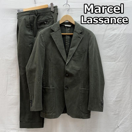 マルセルラサンス Marcel Lassance スーツ スーツ セットアップ コットン ストレッチ テーラード ジャケット スラックス パンツ 48 メンズ USED 古着 中古 50158156
