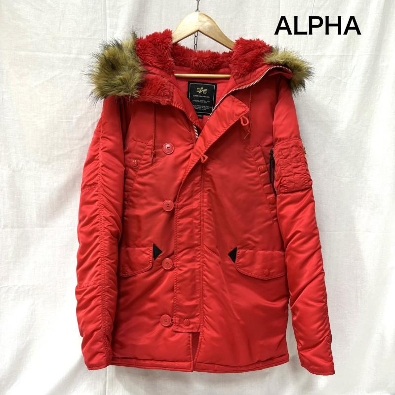 アルファ ALPHA ジャケット、上着 フライトジャケット 20094-209 N-3B フライトジャケット ミリタリー red L(175-185) L 無地 赤 / レッド / red メンズ USED 古着 中古 50158157