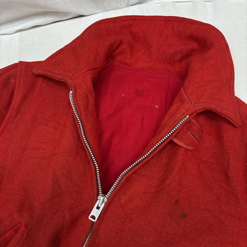 ヴィンテージ VINTAGE ジャケット、上着 ジャンパー、ブルゾン TALON ZIP デカタロン ウール ハンティング ジャケット - 赤 / レッド / red メンズ USED 古着 中古 50158158