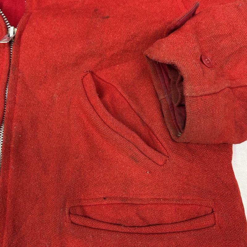 ヴィンテージ VINTAGE ジャケット、上着 ジャンパー、ブルゾン TALON ZIP デカタロン ウール ハンティング ジャケット - 赤 / レッド / red メンズ USED 古着 中古 50158158