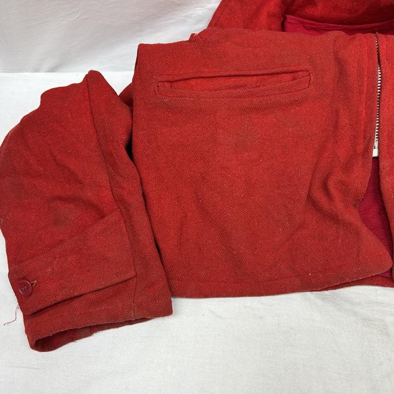 ヴィンテージ VINTAGE ジャケット、上着 ジャンパー、ブルゾン TALON ZIP デカタロン ウール ハンティング ジャケット - 赤 / レッド / red メンズ USED 古着 中古 50158158
