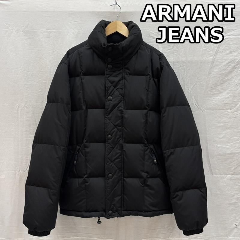 アルマーニ ジーンズ ARMANI JEANS ジャケット、上着 ダウンジャケット ビッグサイズ スタンドカラー ダウン ジャケット - 黒 / ブラック / black メンズ USED 古着 中古 50158160