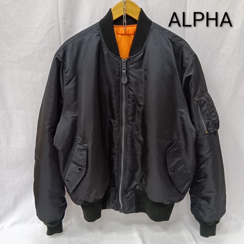 アルファ ALPHA ジャケット、上着 フライトジャケット MIL-J-82790 MA-1 フライトジャケット ミリタリー black XL XL 無地 黒 / ブラック / black メンズ USED 古着 中古 50158164