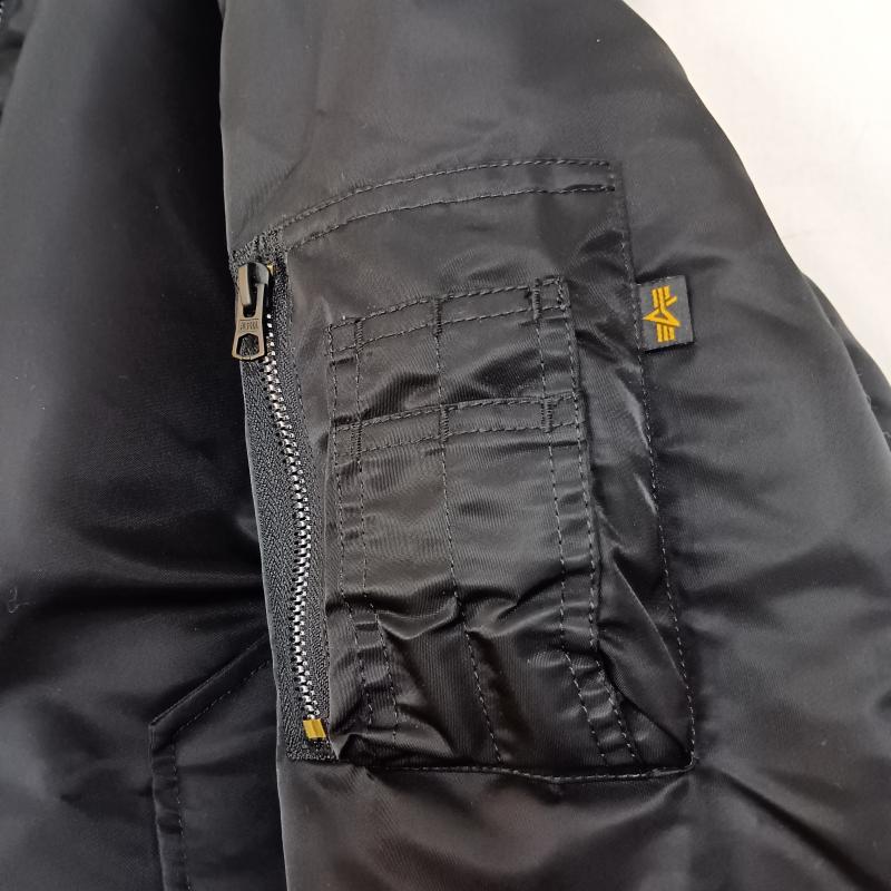 アルファ ALPHA ジャケット、上着 フライトジャケット MIL-J-82790 MA-1 フライトジャケット ミリタリー black XL XL 無地 黒 / ブラック / black メンズ USED 古着 中古 50158164