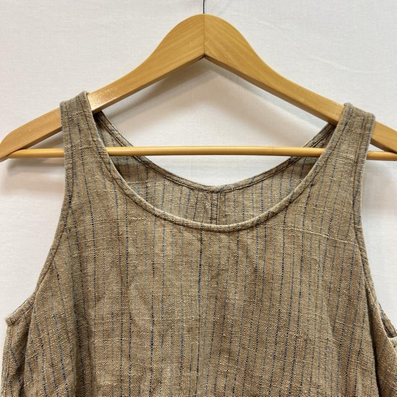 ウサト USAATO ベスト ベスト うさとの服 手織り 天然素材 ノースリブトップス ベスト 茶 / ブラウン / brown レディース USED 古着 中古 50158187
