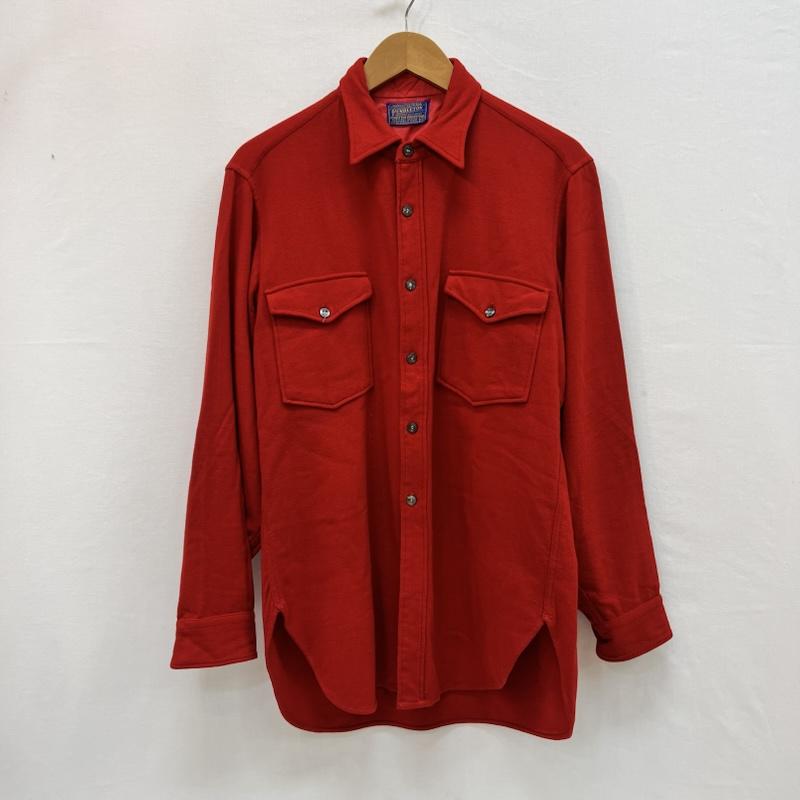 ペンドルトン PENDLETON シャツ、ブラウス 長袖 50s ヴィンテージ ウールシャツ 15 1/2 - 赤 / レッド / red メンズ USED 古着 中古 50158208