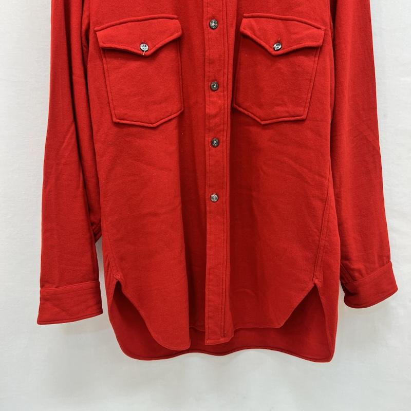 ペンドルトン PENDLETON シャツ、ブラウス 長袖 50s ヴィンテージ ウールシャツ 15 1/2 - 赤 / レッド / red メンズ USED 古着 中古 50158208