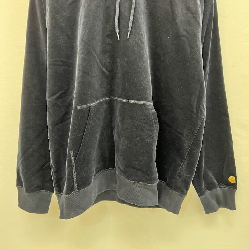 カーハート ダブリューアイピー Carhartt WIP パーカー 長袖 コーデュロイ プルオーバー パーカー M 紺 / ネイビー / navy メンズ USED 古着 中古 50158210