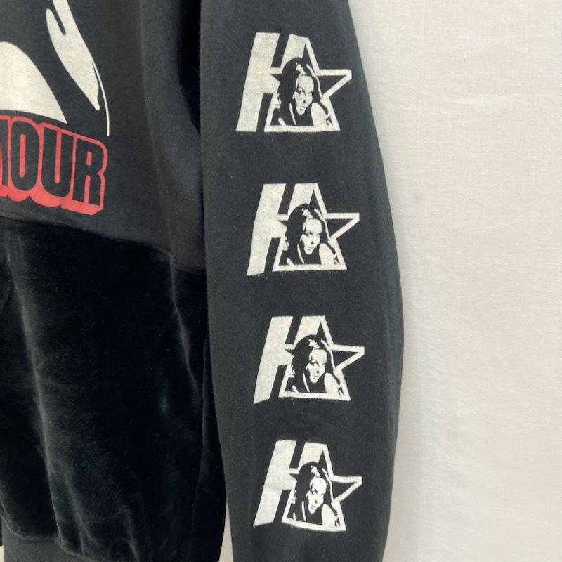 ヒステリックグラマー HYSTERIC GLAMOUR トレーナー 長袖 ガールプリント ベロア 切替 クルーネック スウェット S 黒 / ブラック / black メンズ USED 古着 中古 50158211