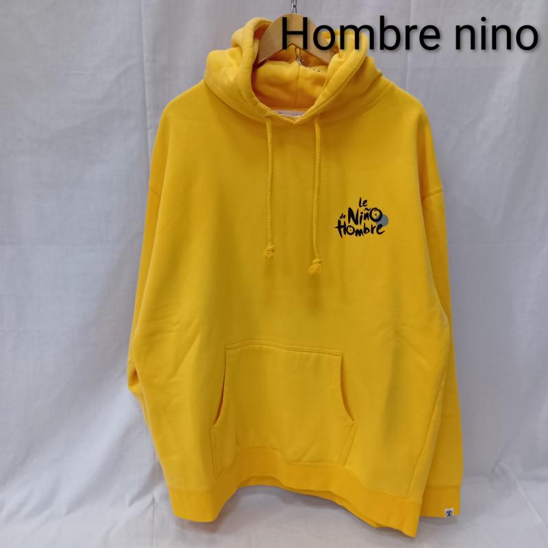 オンブレ・ニーニョ Hombre Nino パーカー 長袖 プリントロゴパーカー yellow L 発泡プリントロゴ L ロゴ、文字 X プリント 黄 / イエロー / yellow メンズ USED 古着 中古 50158239
