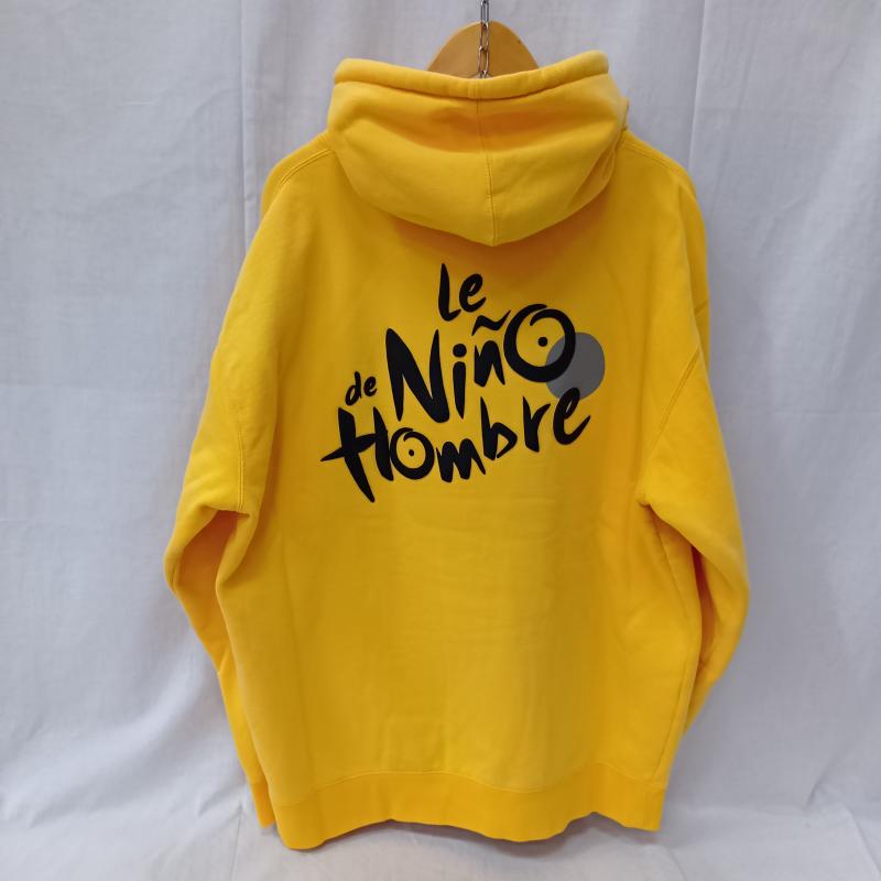 オンブレ・ニーニョ Hombre Nino パーカー 長袖 プリントロゴパーカー yellow L 発泡プリントロゴ L ロゴ、文字 X プリント 黄 / イエロー / yellow メンズ USED 古着 中古 50158239