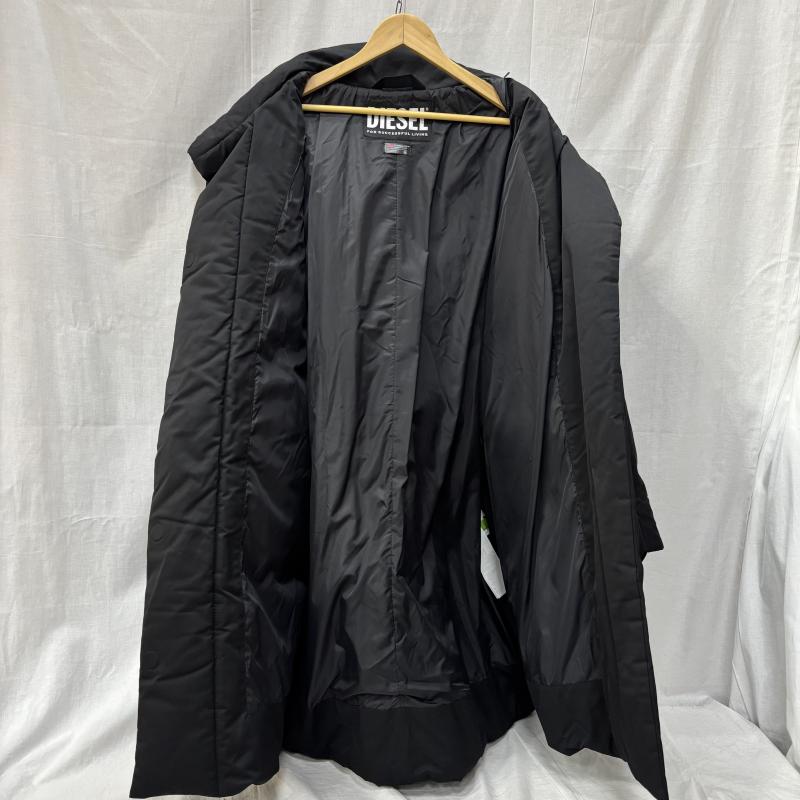 ディーゼル DIESEL ジャケット、上着 ジャンパー、ブルゾン A04816 3M thinsulate パデットロングジャケット black XS XS 無地 黒 / ブラック / black メンズ USED 古着 中古 50158242