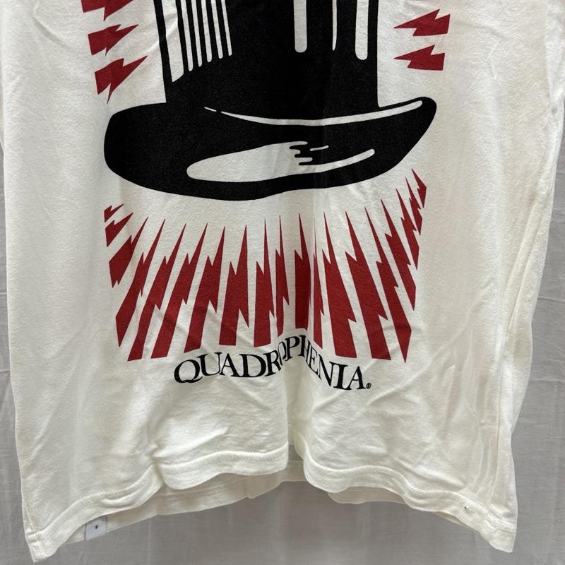 ヒステリックグラマー HYSTERIC GLAMOUR Tシャツ 半袖 QUADROPHENIA ハット プリント クルーネック 半袖 Tシャツ 4CT-5692 M 白 / ホワイト / white メンズ USED 古着 中古 50158244