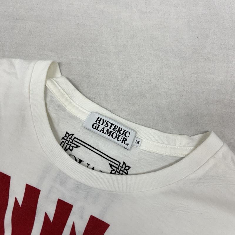ヒステリックグラマー HYSTERIC GLAMOUR Tシャツ 半袖 QUADROPHENIA ハット プリント クルーネック 半袖 Tシャツ 4CT-5692 M 白 / ホワイト / white メンズ USED 古着 中古 50158244