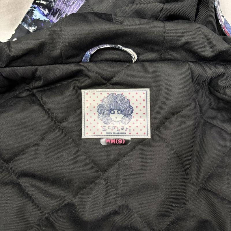 スカラー ScoLar セットアップ セットアップ scolar snow collection スキーウェア 上下セット ブラック×オレンジ M M 総柄 レディース USED 古着 中古 50158245
