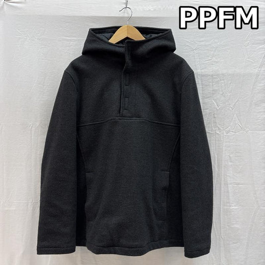 ピーピーエフエム PPFM ジャケット、上着 ジャンパー、ブルゾン ウール プルオーバー フード ジャケット パーカー 中綿 FREE メンズ USED 古着 中古 50158253
