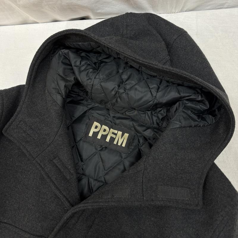 ピーピーエフエム PPFM ジャケット、上着 ジャンパー、ブルゾン ウール プルオーバー フード ジャケット パーカー 中綿 FREE メンズ USED 古着 中古 50158253