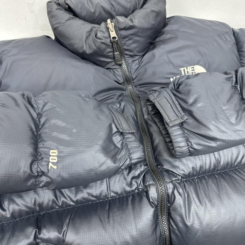 ザノースフェイス THE NORTH FACE ジャケット、上着 ダウンジャケット ヌプシ ダウン ジャケット 700フィル フルジップ L 黒 / ブラック / black メンズ USED 古着 中古 50158262