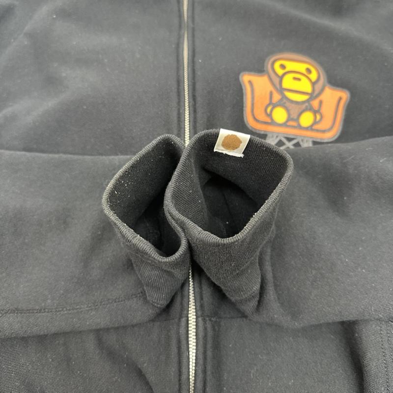 アベイシングエイプ A BATHING APE パーカー 長袖 BAPE baby milo プリント フル ジップ パーカー XL 黒 / ブラック / black メンズ USED 古着 中古 50158265