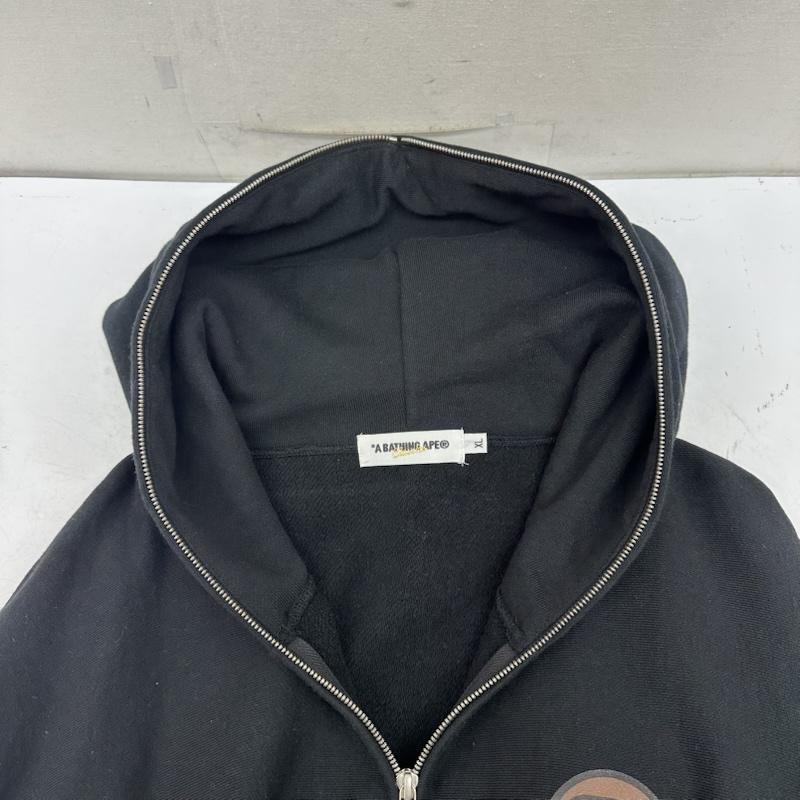 アベイシングエイプ A BATHING APE パーカー 長袖 BAPE baby milo プリント フル ジップ パーカー XL 黒 / ブラック / black メンズ USED 古着 中古 50158265