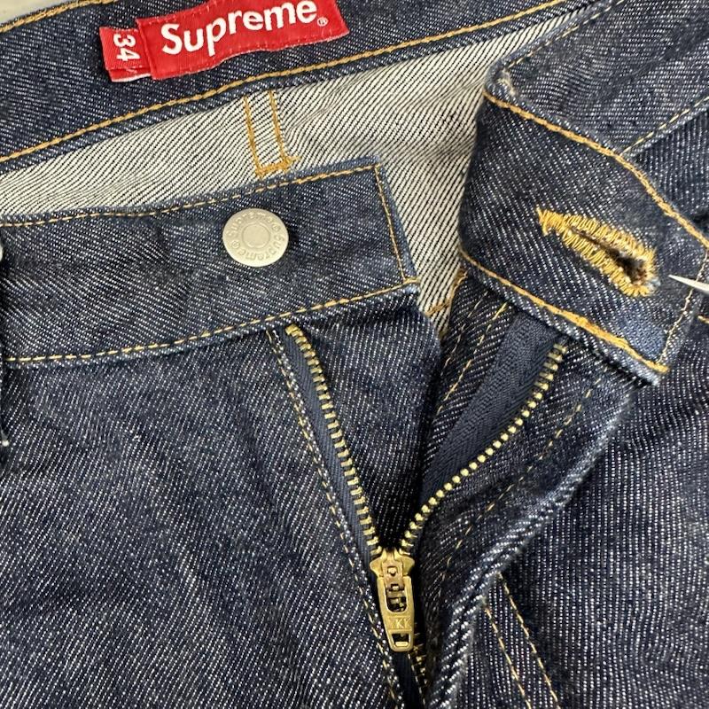 シュプリーム Supreme パンツ デニム、ジーンズ 25SS Rigid Baggy Selvedge Jean セルビッチ バギー デニム パンツ 34インチ インディゴ / インディゴ / Indigo メンズ USED 古着 中古 50158266