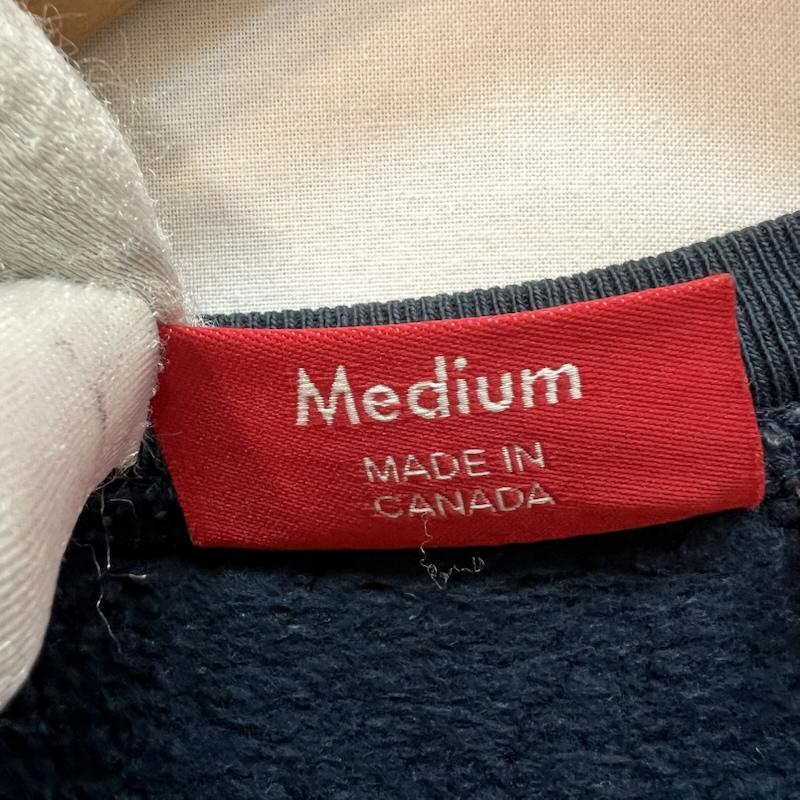 シュプリーム Supreme トレーナー 長袖 15AW アーチロゴ クルーネック スウェット ワングラム M 紺 / ネイビー / navy メンズ USED 古着 中古 50158268