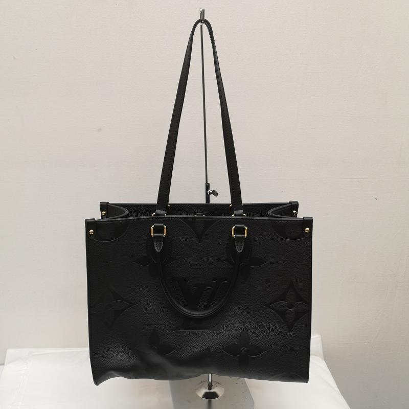 ルイヴィトン LOUIS VUITTON トートバッグ トートバッグ オンザゴー MM トート ハンドバッグ モノグラム アンプラント レザー M45595 黒 / ブラック / black レディース USED 古着 中古 50158272