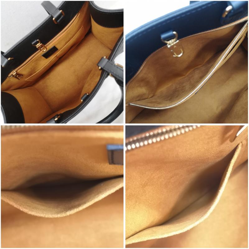 ルイヴィトン LOUIS VUITTON トートバッグ トートバッグ オンザゴー MM トート ハンドバッグ モノグラム アンプラント レザー M45595 黒 / ブラック / black レディース USED 古着 中古 50158272