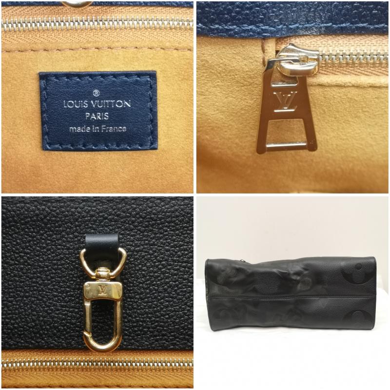 ルイヴィトン LOUIS VUITTON トートバッグ トートバッグ オンザゴー MM トート ハンドバッグ モノグラム アンプラント レザー M45595 黒 / ブラック / black レディース USED 古着 中古 50158272