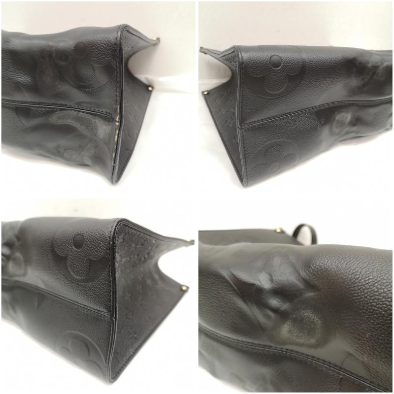 ルイヴィトン LOUIS VUITTON トートバッグ トートバッグ オンザゴー MM トート ハンドバッグ モノグラム アンプラント レザー M45595 黒 / ブラック / black レディース USED 古着 中古 50158272