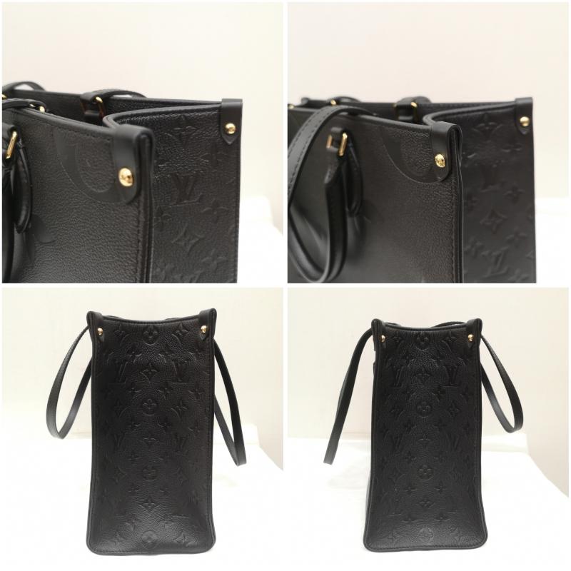 ルイヴィトン LOUIS VUITTON トートバッグ トートバッグ オンザゴー MM トート ハンドバッグ モノグラム アンプラント レザー M45595 黒 / ブラック / black レディース USED 古着 中古 50158272