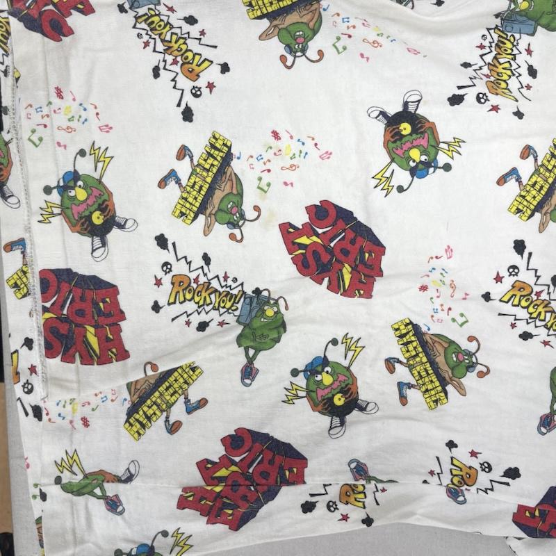 ヒステリックグラマー HYSTERIC GLAMOUR Tシャツ 半袖 90s バク虫 ロゴ デザイン オールオーバー プリント Tシャツ FREE オフホワイト / オフホワイト / レディース USED 古着 中古 50158299