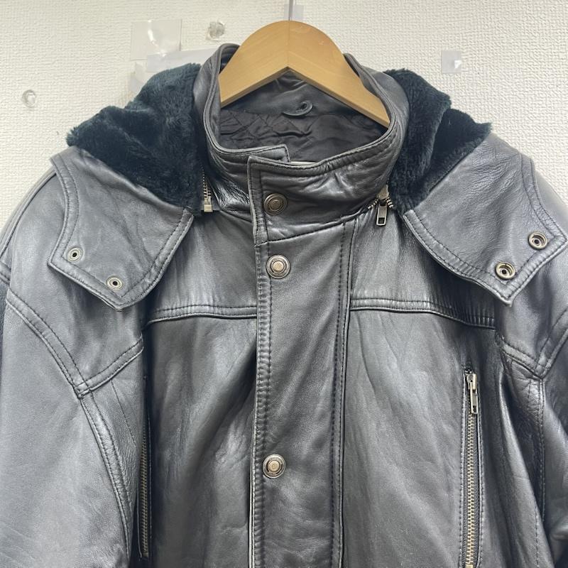 古着 USED ジャケット、上着 レザージャケット HARAJUKU MOTHER 羊革 フード レザー ジャケット L 黒 / ブラック / black メンズ USED 古着 中古 50158310