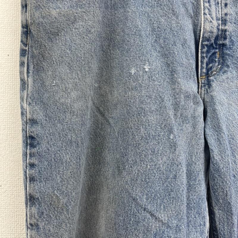 カーハート Carhartt パンツ デニム、ジーンズ B17 STW ビッグシルエット ロゴ パッチ デニム ワイド パンツ 44インチ インディゴ / インディゴ / Indigo メンズ USED 古着 中古 50158311