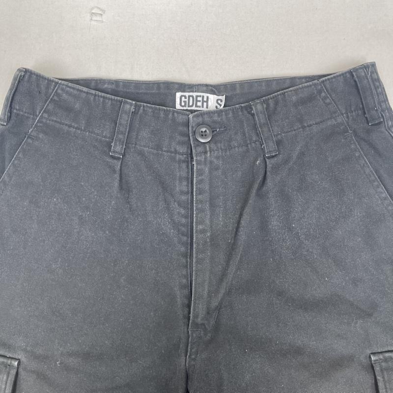 グッドイナフ GOODENOUGH パンツ ワークパンツ、ペインターパンツ 90s 00s クロップド丈 カーゴ ポケット ワーク パンツ S 黒 / ブラック / black メンズ USED 古着 中古 50158314