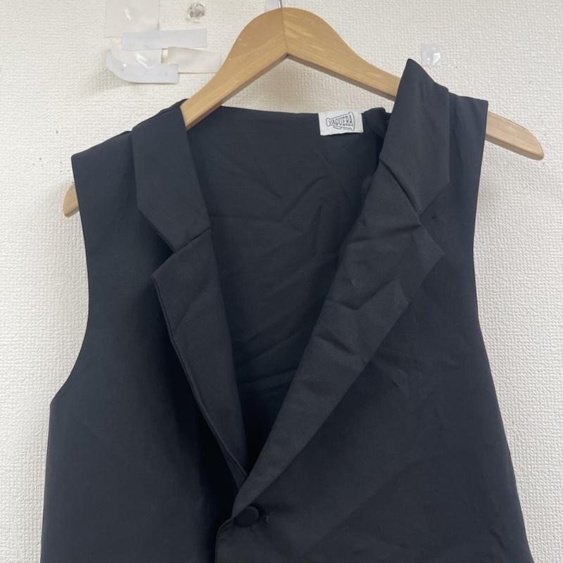 古着 USED ベスト ベスト Vaquera USA製 ウール アシンメトリー カッティング ベスト 黒 / ブラック / black メンズ USED 古着 中古 50158317