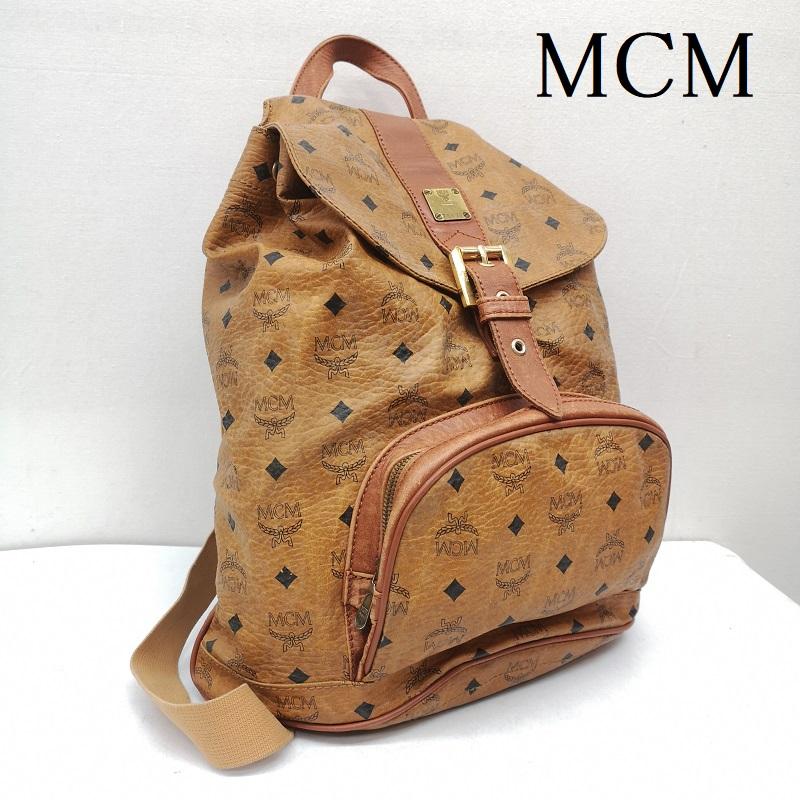 エムシーエム MCM リュックサック、デイパック リュックサック、デイバッグ ヴィンテージ ヴィセトス柄 バックパック リュック - 茶 / ブラウン / brown メンズ USED 古着 中古 50158330