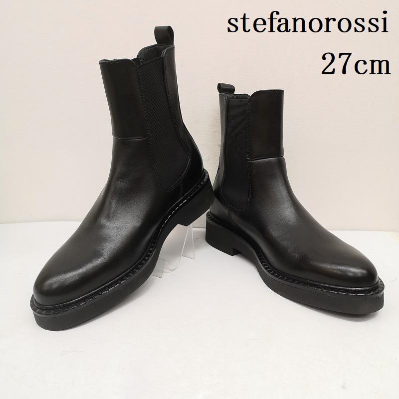 ステファノロッシ stefanorossi ブーツ 一般 BARCLAY LS.GORE バークレー サイドゴア ブーツ SR03865 27.0cm 黒 / ブラック / black メンズ USED 古着 中古 50158335