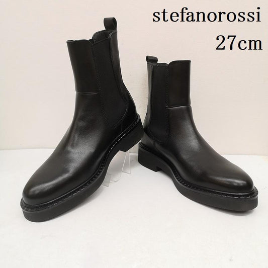 ステファノロッシ stefanorossi ブーツ 一般 BARCLAY LS.GORE バークレー サイドゴア ブーツ SR03865 27.0cm 黒 / ブラック / black メンズ USED 古着 中古 50158335