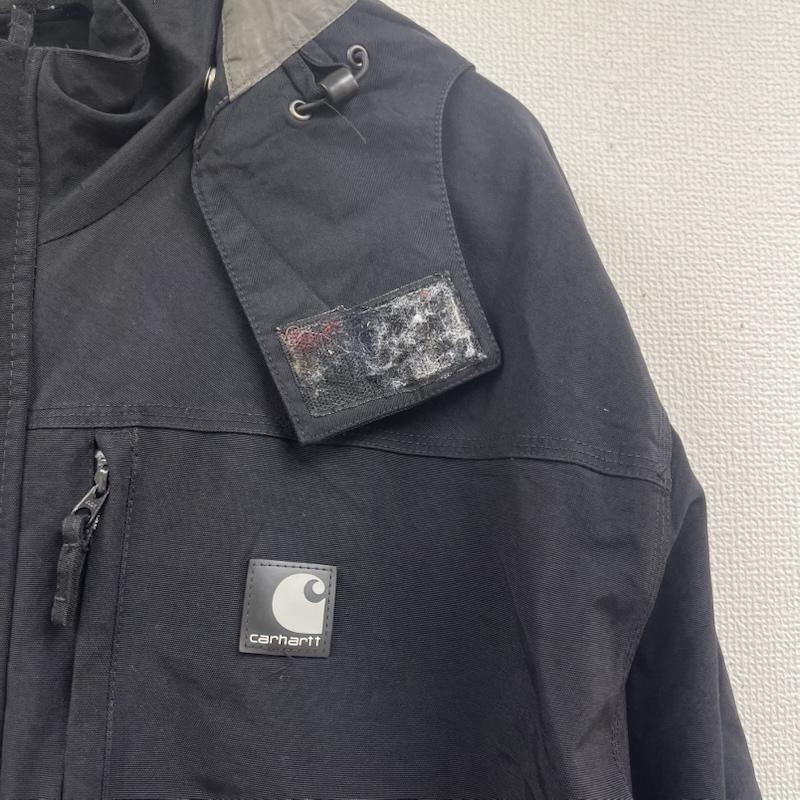 カーハート Carhartt ジャケット、上着 ジャンパー、ブルゾン ロゴ パッチ ナイロン ジャケット カバーオール 黒 / ブラック / black メンズ USED 古着 中古 50158340
