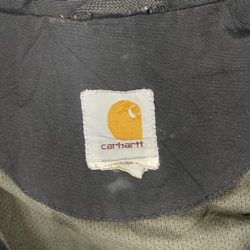 カーハート Carhartt ジャケット、上着 ジャンパー、ブルゾン ロゴ パッチ ナイロン ジャケット カバーオール 黒 / ブラック / black メンズ USED 古着 中古 50158340