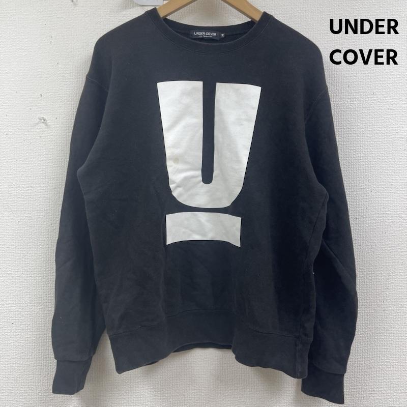 アンダーカバー UNDERCOVER トレーナー 長袖 Uロゴ プリント クルーネック スウェット トレーナー M 黒 / ブラック / black メンズ USED 古着 中古 50158342