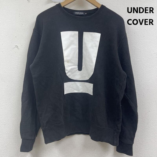 アンダーカバー UNDERCOVER トレーナー 長袖 Uロゴ プリント クルーネック スウェット トレーナー M 黒 / ブラック / black メンズ USED 古着 中古 50158342