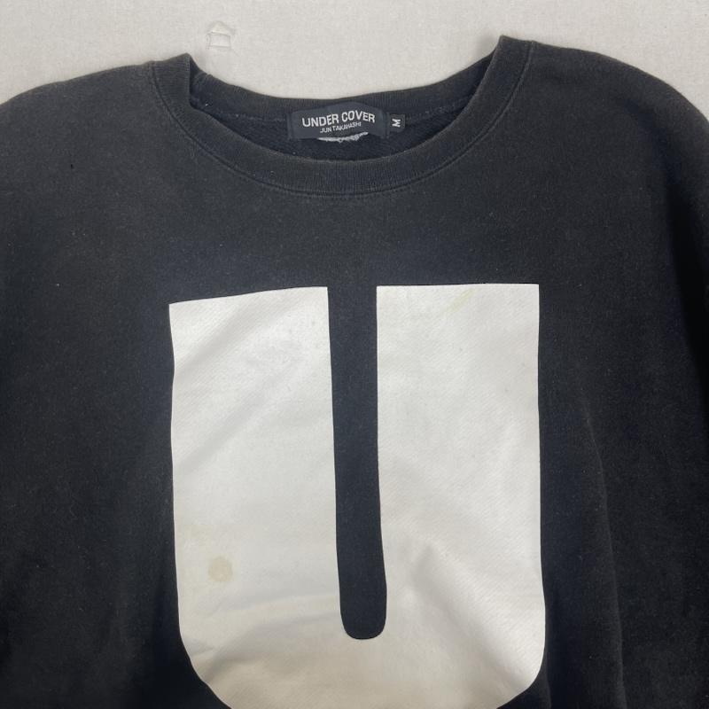 アンダーカバー UNDERCOVER トレーナー 長袖 Uロゴ プリント クルーネック スウェット トレーナー M 黒 / ブラック / black メンズ USED 古着 中古 50158342