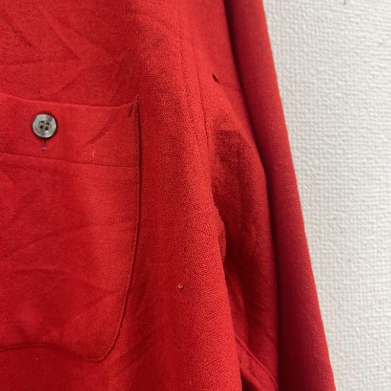 ペンドルトン PENDLETON シャツ、ブラウス 長袖 60s VIRGIN WOOL オープンカラー 長袖 シャツ L 赤 / レッド / red メンズ USED 古着 中古 50158344