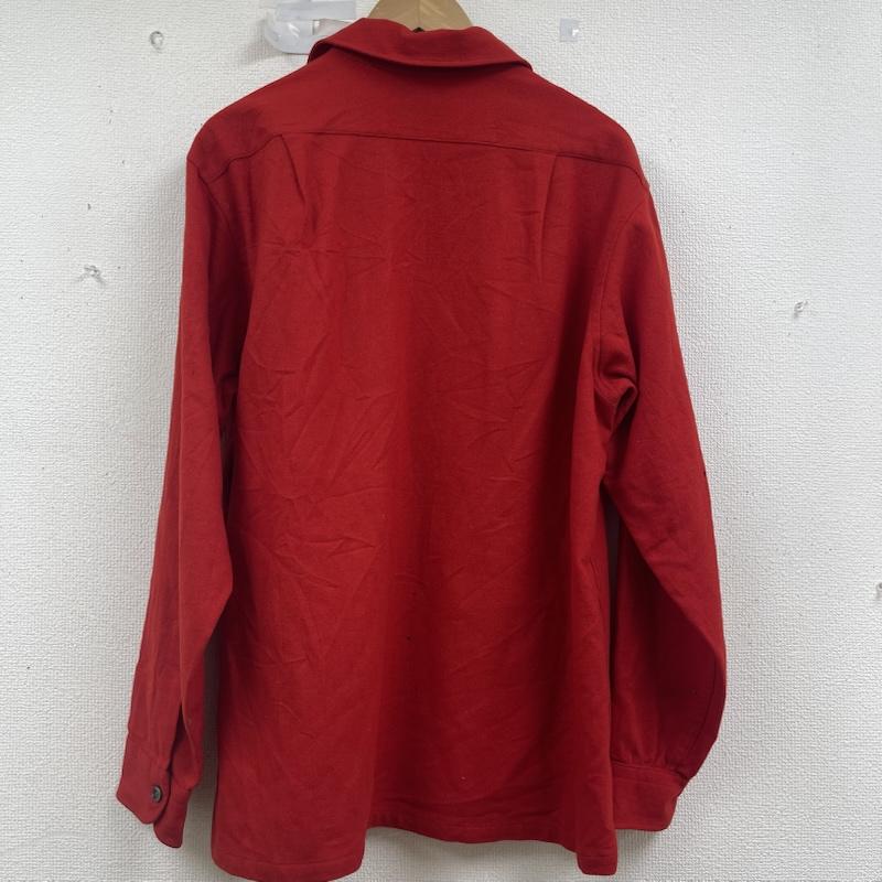 ペンドルトン PENDLETON シャツ、ブラウス 長袖 60s VIRGIN WOOL オープンカラー 長袖 シャツ L 赤 / レッド / red メンズ USED 古着 中古 50158344