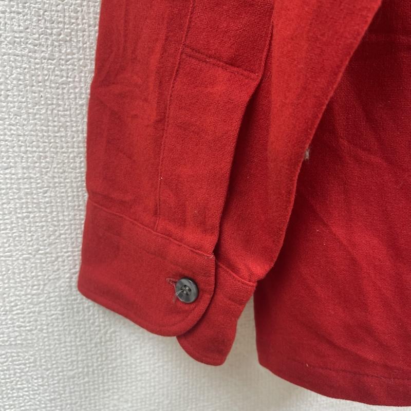 ペンドルトン PENDLETON シャツ、ブラウス 長袖 60s VIRGIN WOOL オープンカラー 長袖 シャツ L 赤 / レッド / red メンズ USED 古着 中古 50158344