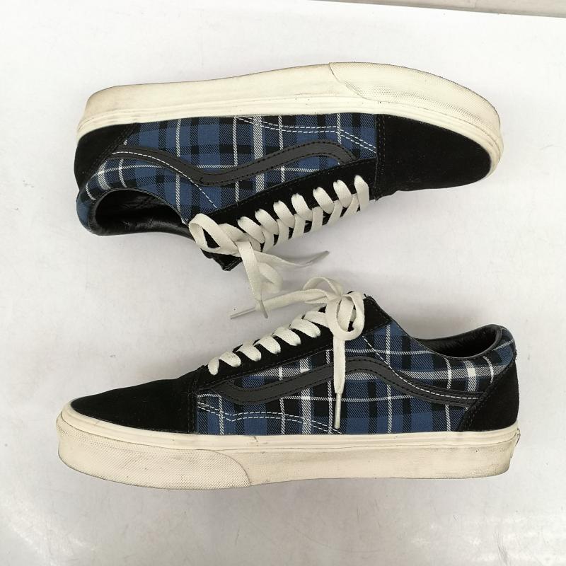 バンズ VANS スニーカー スニーカー PLAID MIX OLD SKOOL プレイドミックス オールドスクール スニーカー 28.0cm 黒 / ブラック / black X 青 / ブルー / blue メンズ USED 古着 中古 50158348