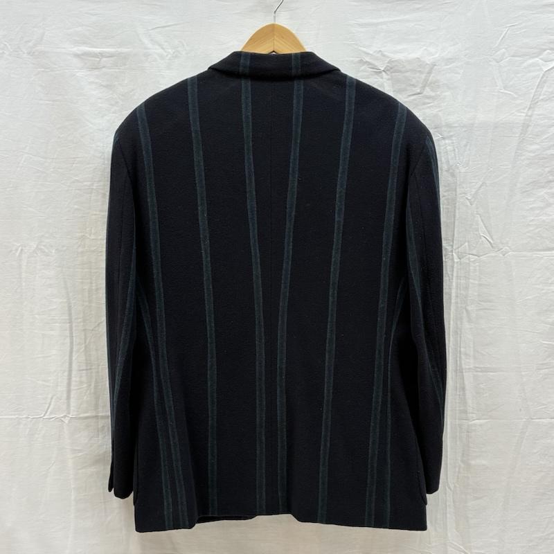 イッセイミヤケ ISSEY MIYAKE ジャケット、上着 ジャケット、ブレザー 80s 黒タグ オンリミット マルチ ストライプ ナイロン混ウール 2B テーラード ジャケット オールド アーカイブ M ストライプ メンズ USED 古着 中古 50158358