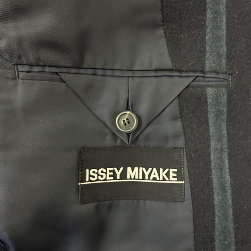 イッセイミヤケ ISSEY MIYAKE ジャケット、上着 ジャケット、ブレザー 80s 黒タグ オンリミット マルチ ストライプ ナイロン混ウール 2B テーラード ジャケット オールド アーカイブ M ストライプ メンズ USED 古着 中古 50158358
